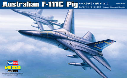 Hobby Boss 1/48 Australian F-111C Pig Plastic Model Kit [80349]*Aus Decal*