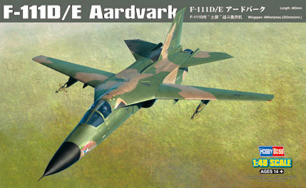 Hobby Boss 1/48 F-111D/E Aardvark Plastic Model Kit [80350]