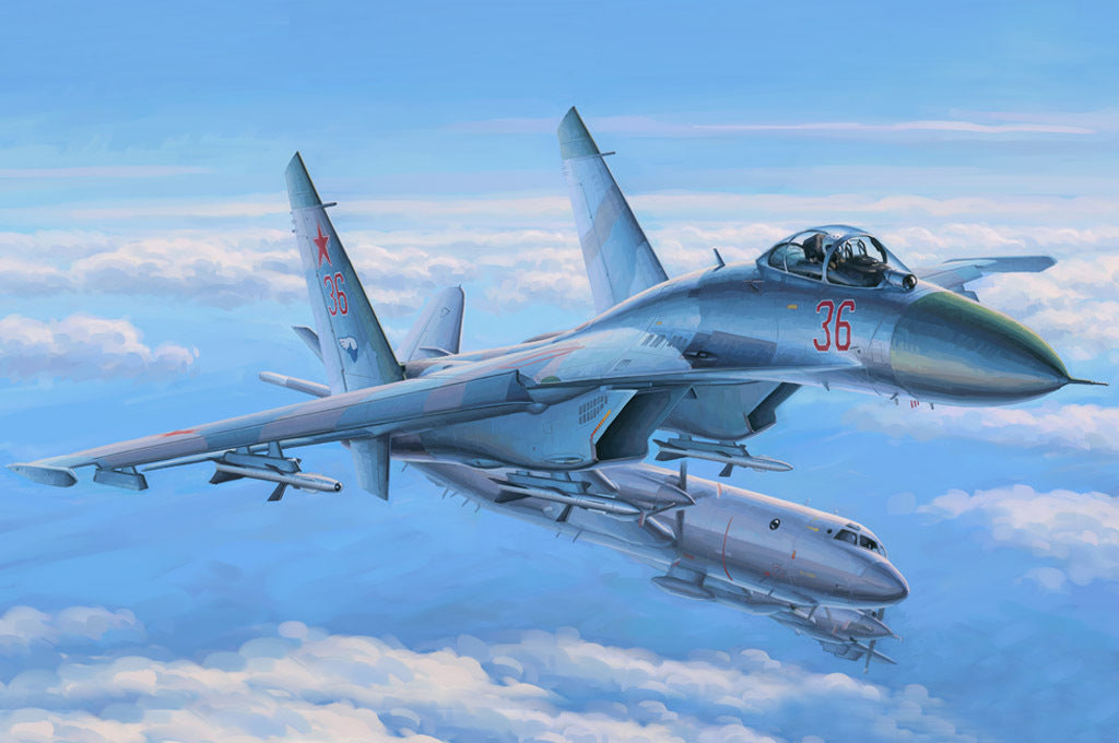 Hobby Boss 1/48 Su-27 Flanker Early Plastic Model Kit [81712]