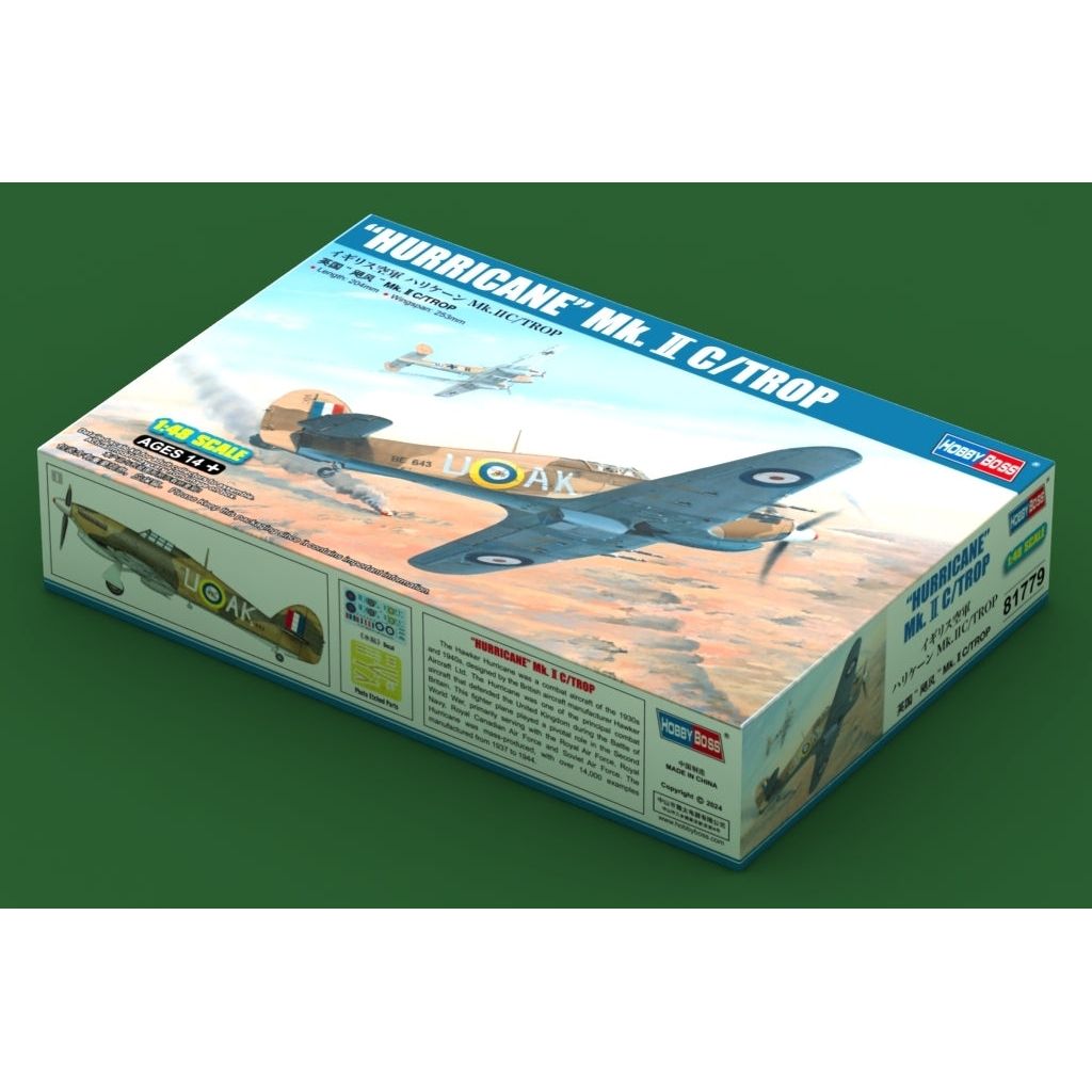 Hobby Boss 1/48 "HURRICANE" Mk.II C/TROP Plastic Model Kit