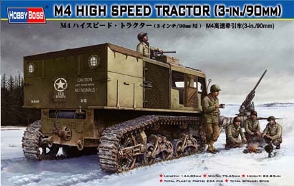 Hobby Boss 1/35 M4 HIGH SPEED TRACTOR(3-in./90mm) Plastic Model Kit [82407]