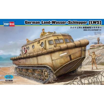 Hobby Boss 1/35 German Land-Wasser-Schlepper (LWS) amphibious tractor Early Plastic Model Kit [82430]