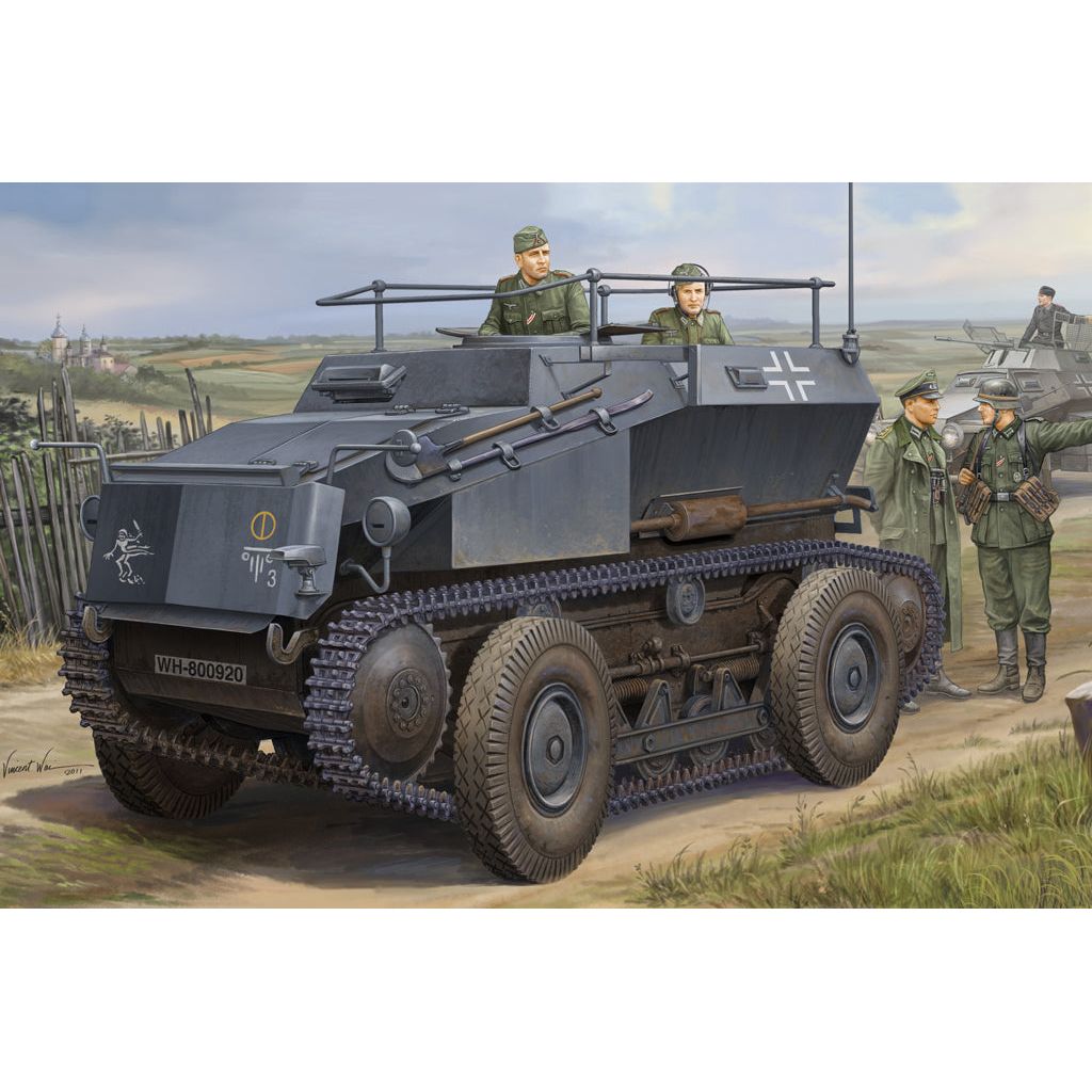 Hobby Boss 1/35 German Sd.Kfz.254 Tracked Armoured Scout Car Plastic Model Kit [82491]