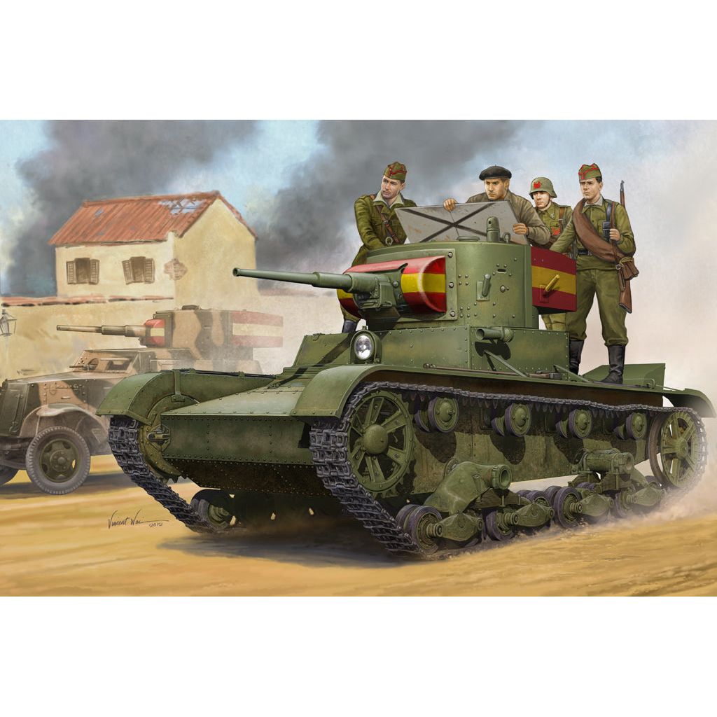 Hobby Boss 1/35 Soviet T-26 Light Infantry Tank Mod.1935 Plastic Model Kit [82496]