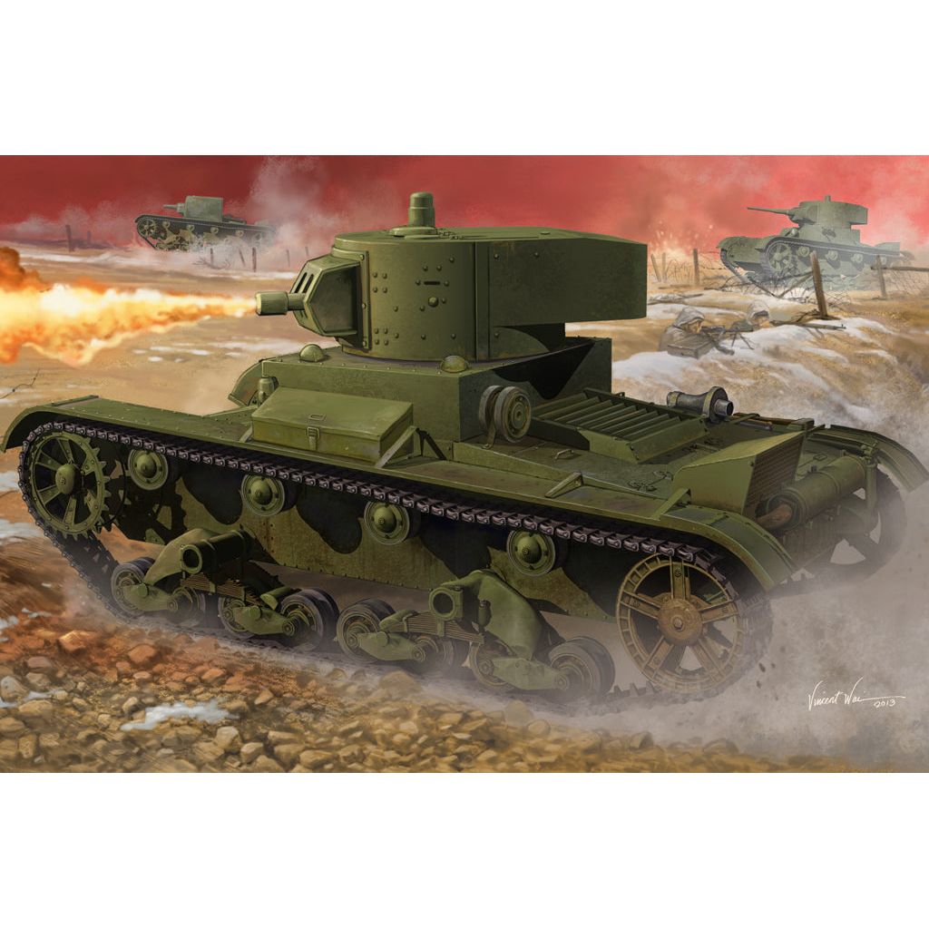 Hobby Boss 1/35 Soviet OT-130 Flame Thrower Tank Plastic Model Kit [82498]