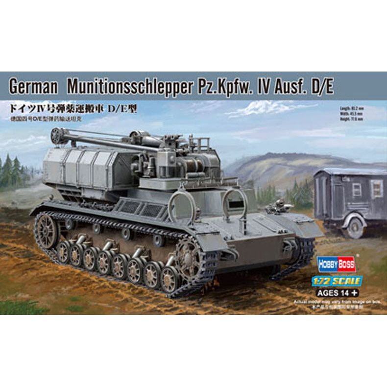 Hobby Boss 1/72 German Munitionsschlepper Pz.Kpfw. IV Ausf. D/E Plastic Model Kit [82907]