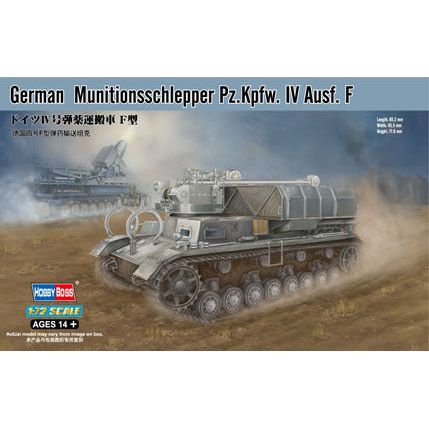 Hobby Boss 1/72 German Munitionsschlepper Pz.Kpfw. IV Ausf. F Plastic Model Kit [82908]