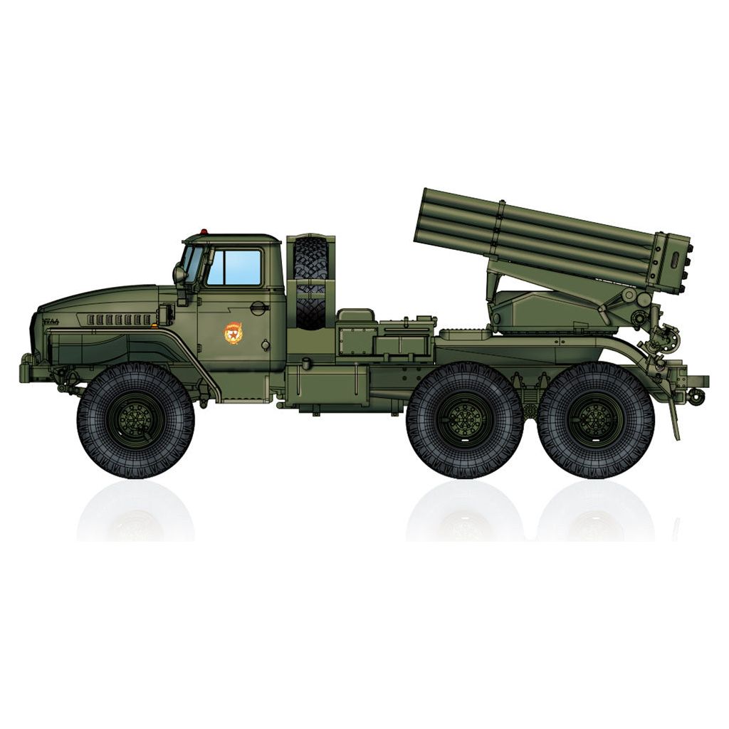 Hobby Boss 1/72 Russian BM-21 Grad Multiple Rocket Launcher Plastic Model Kit [82931]