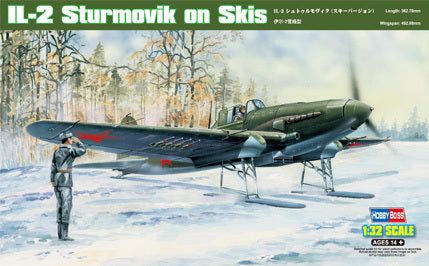 Hobby Boss 1/32 IL-2 Sturmovik on Skis Plastic Model Kit [83202]