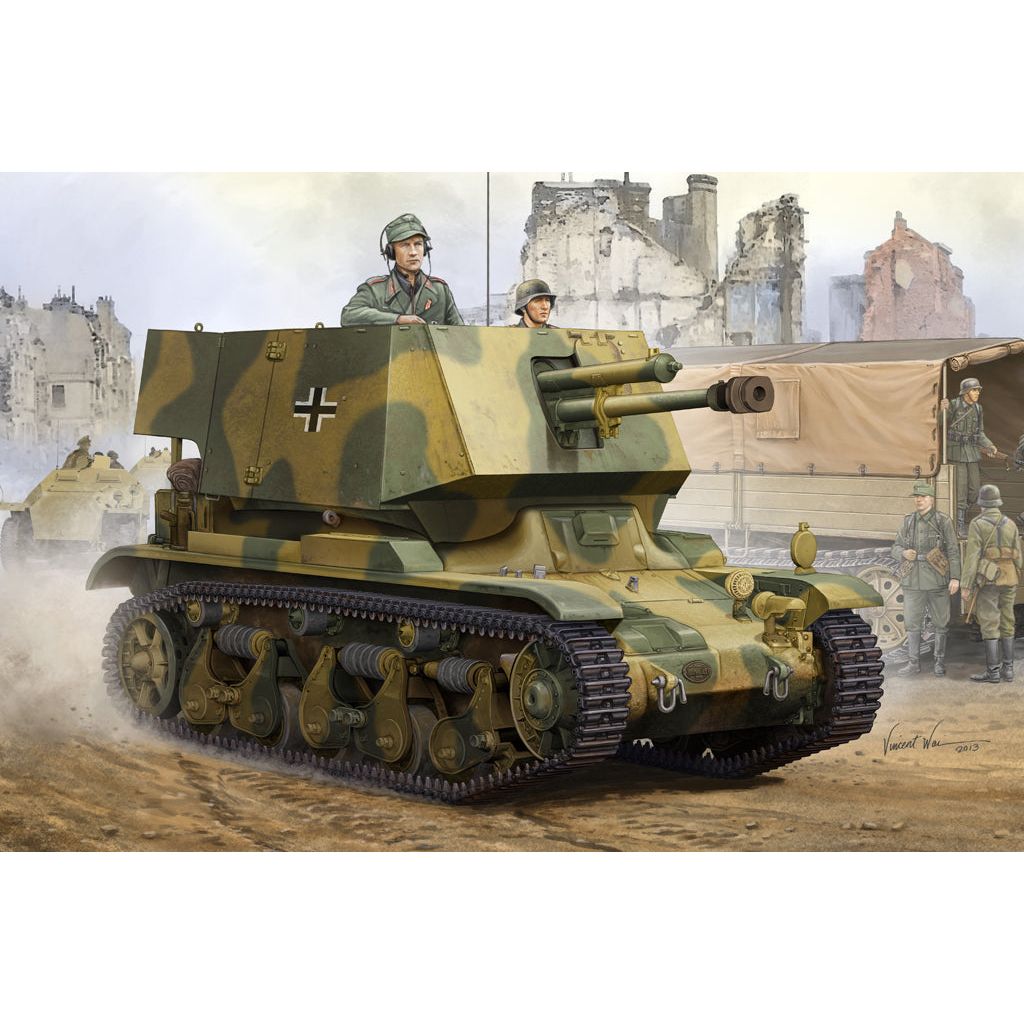 Hobby Boss 1/35 4.7 cm Pak(t) Sfl.auf Fgst. Pz.Kpfw.35 R 731(f) Plastic Model Kit [83807]