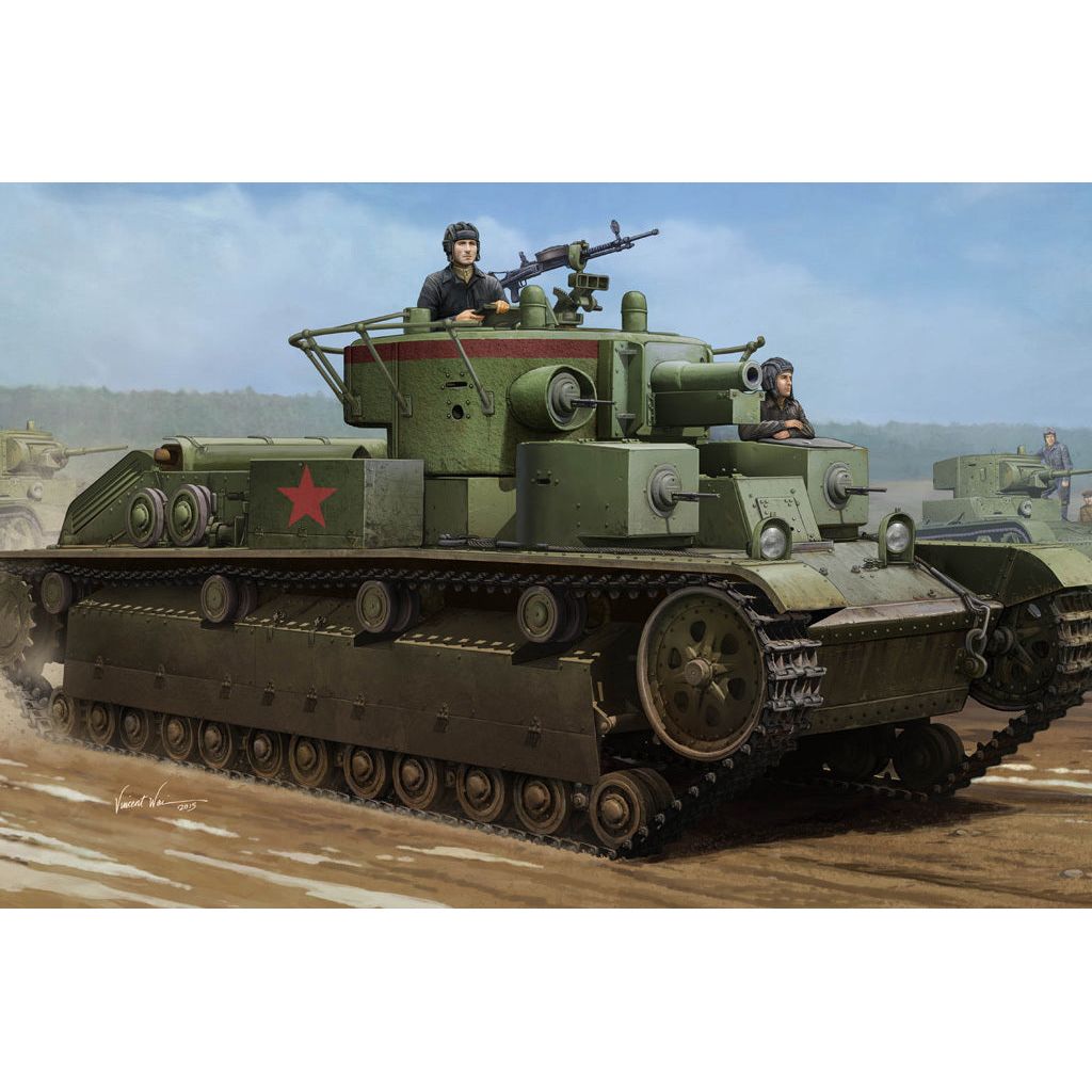 Hobby Boss 1/35 Soviet T-28 Medium Tank (Welded) Plastic Model Kit [83852]