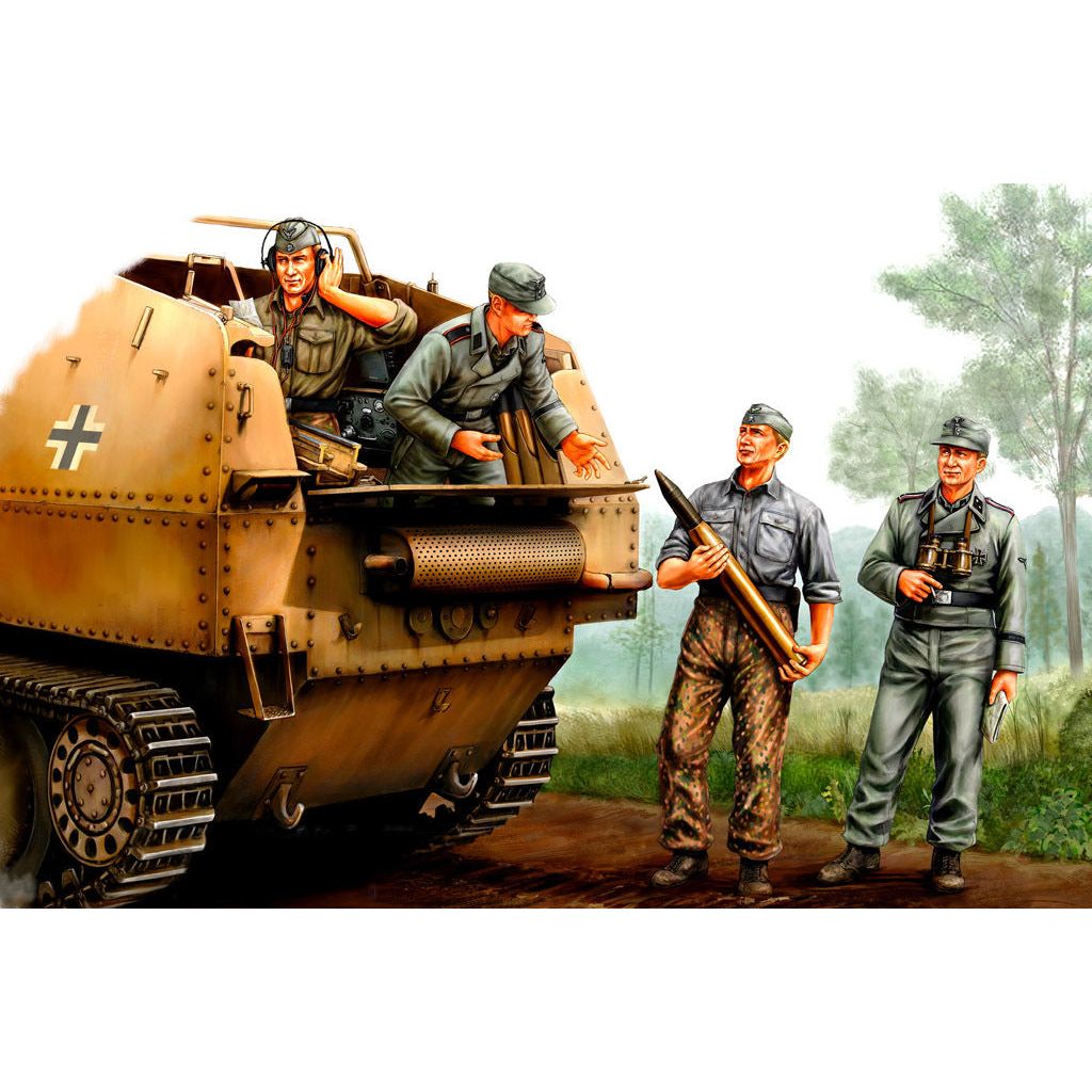 Hobby Boss 1/35 German SPG Crew Plastic Model Kit [84402]