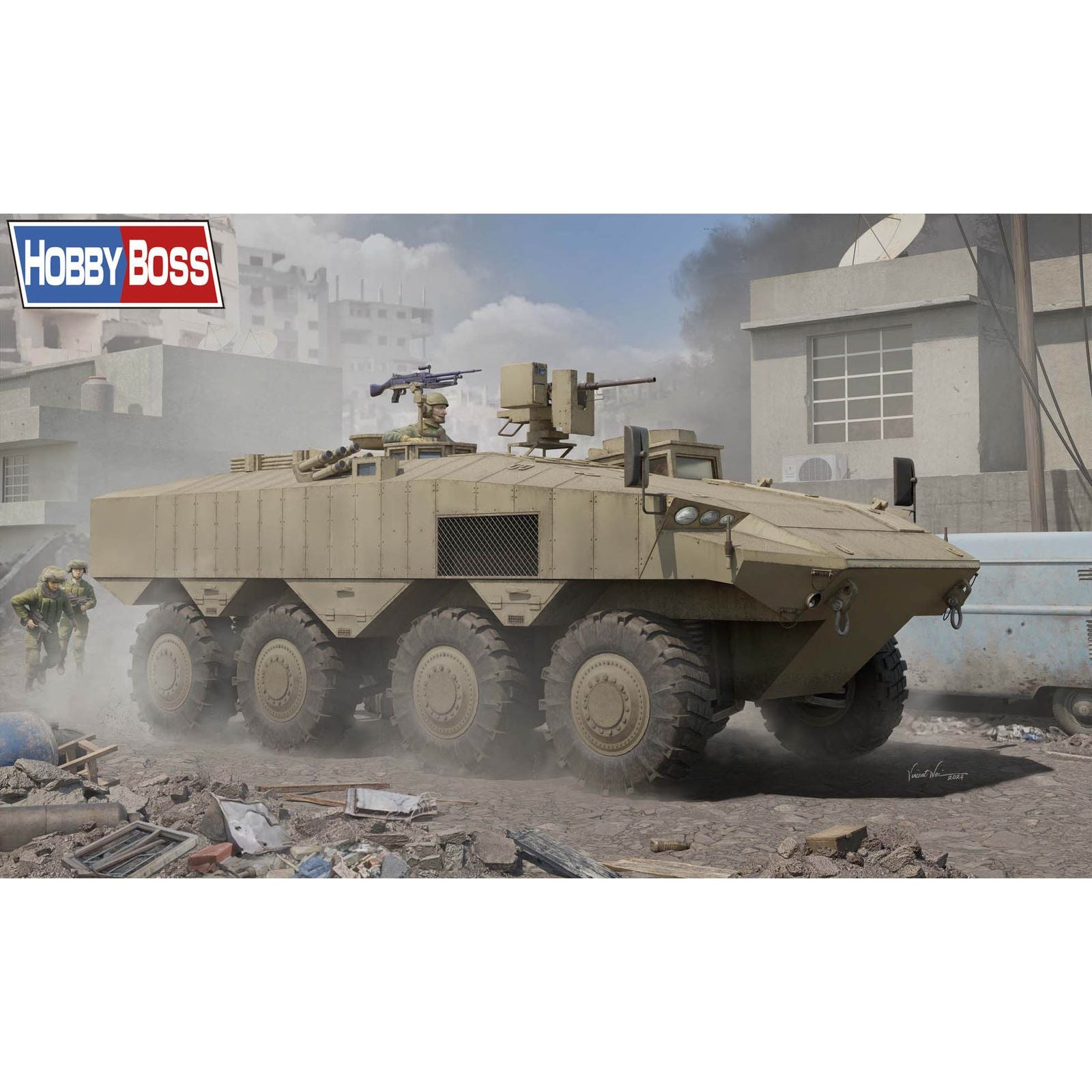 Hobby Boss 1/35 IDF Eitan Wheeled APC Plastic Model Kit