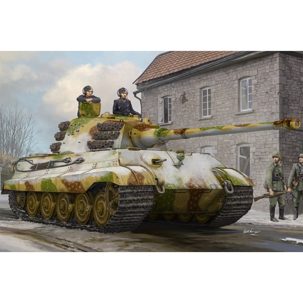 Hobby Boss 1/35 Pz.Kpfw.VI Sd.Kfz.182 Tiger II (Henschel Feb-1945 Production) Model Kit [84532]