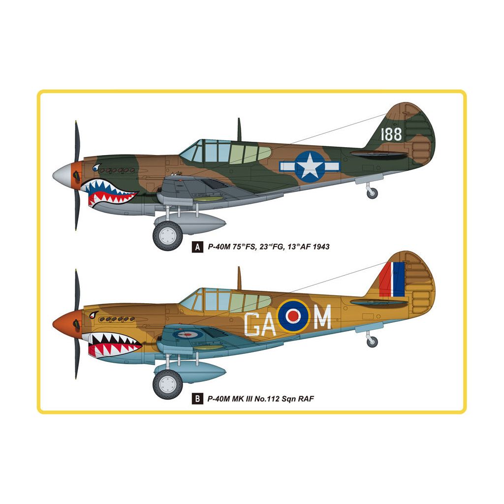 Hobby Boss 1/48 P-40M Kitty Hawk Fighter Plastic Model Kit [85801]