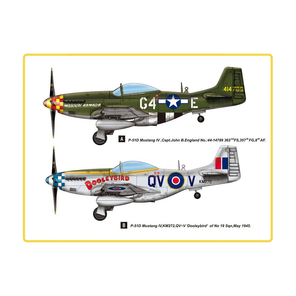 Hobby Boss 1/48 P-51D Mustang IV Fighter Plastic Model Kit [85802]