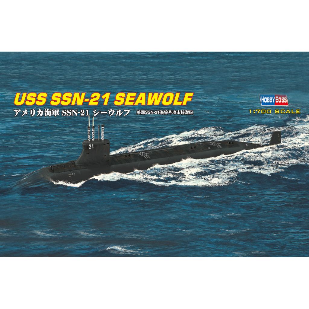 Hobby Boss 1/700 SSN-21 SEAWOLF ATTACK SUBMARINE Plastic Model Kit [87003]