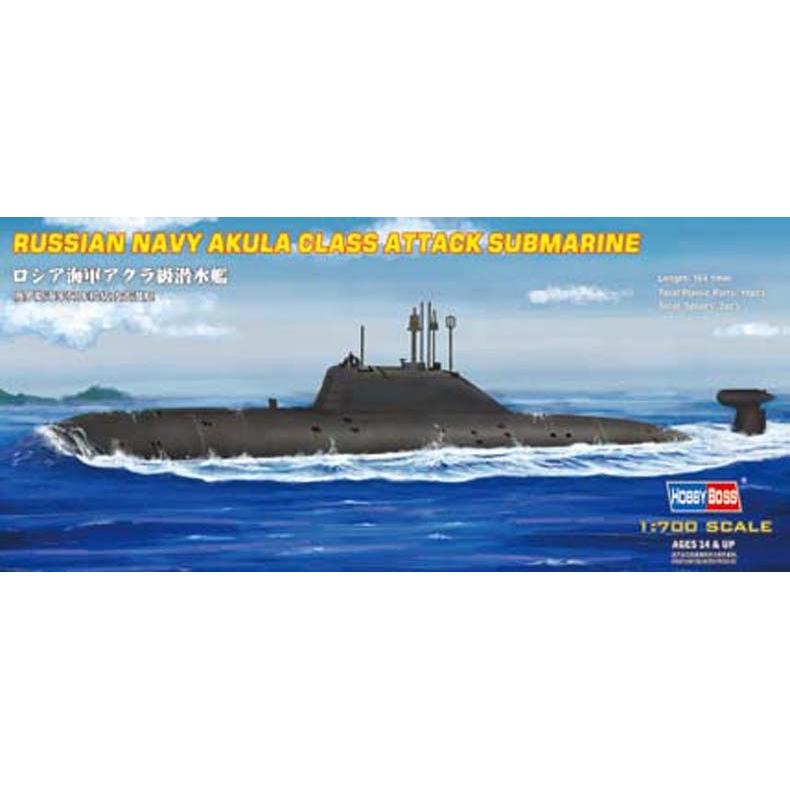 Hobby Boss 1/700 RUSSIA NAVY AKULA CLASS ATTACK SUB. Plastic Model Kit [87005]