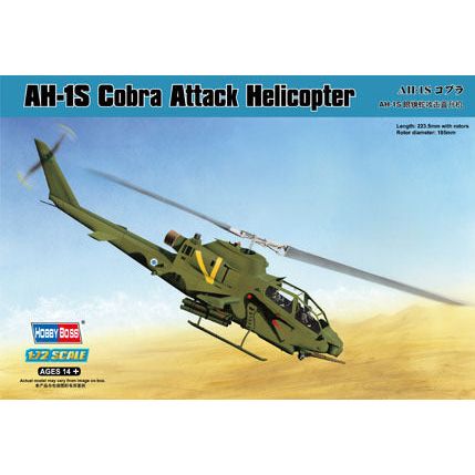 Hobby Boss 1/72 AH-1S Cobra Attack Helicopter Plastic Model Kit [87225]