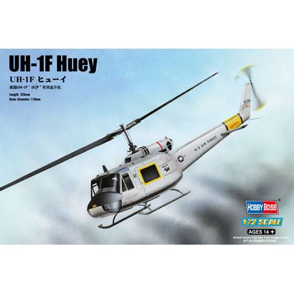 Hobby Boss 1/72 UH-1F Huey Plastic Model Kit [87230]