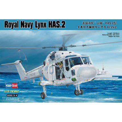 Hobby Boss 1/72 Royal Navy Lynx HAS.2 Plastic Model Kit [87236]