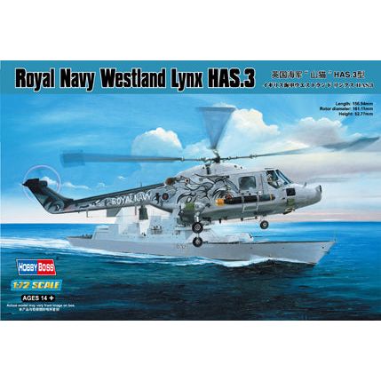 Hobby Boss 1/72 Royal Navy Westland Lynx HAS.3 Plastic Model Kit [87237]