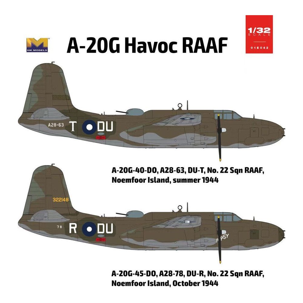 HONG KONG MODELS 1/32  A-20G RAAF Havoc 01E042 Master version