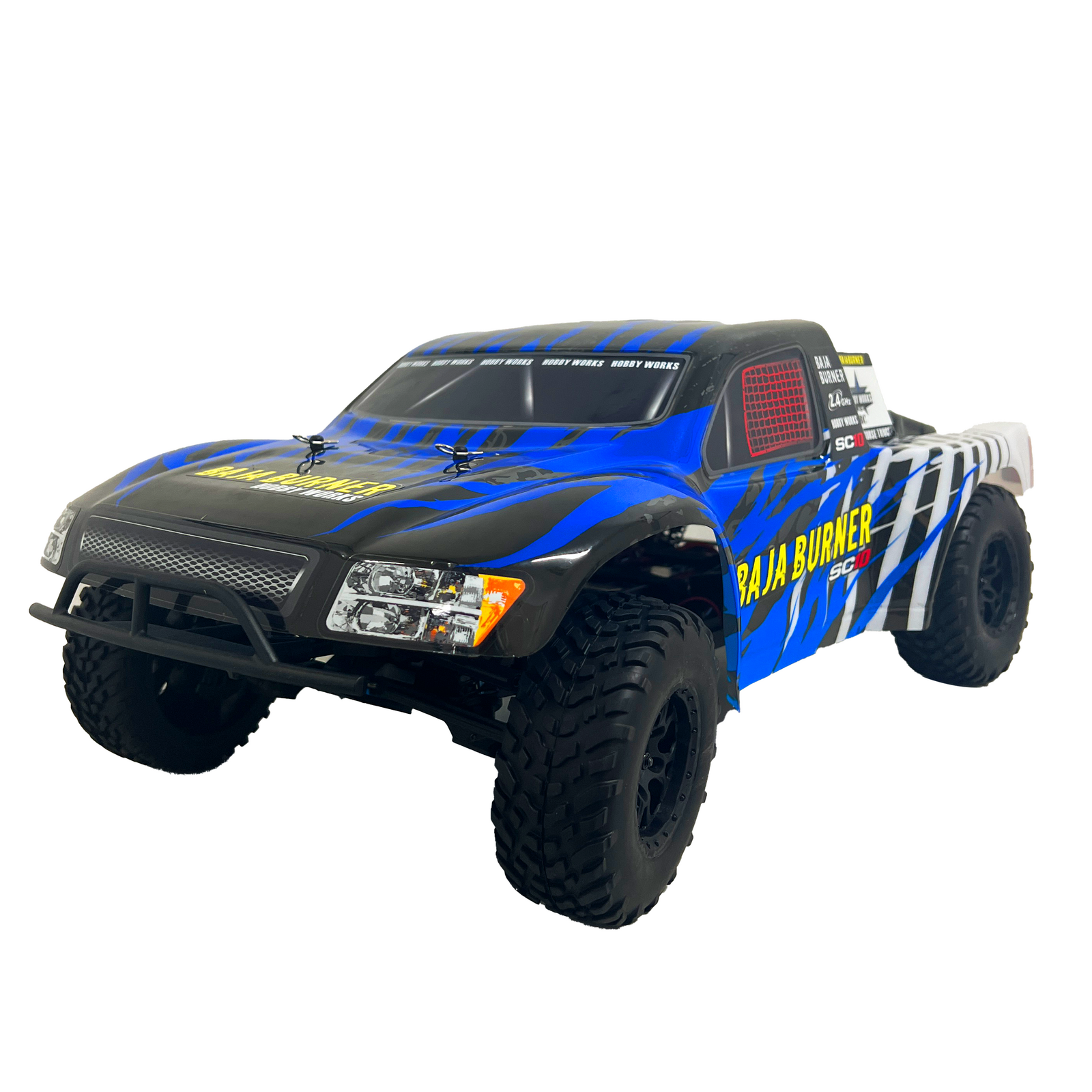 HOBBY WORKS RC HWC-00020-3-BU Baja Burner V3.1 2wd SC Truck Blue 1/10th RTR