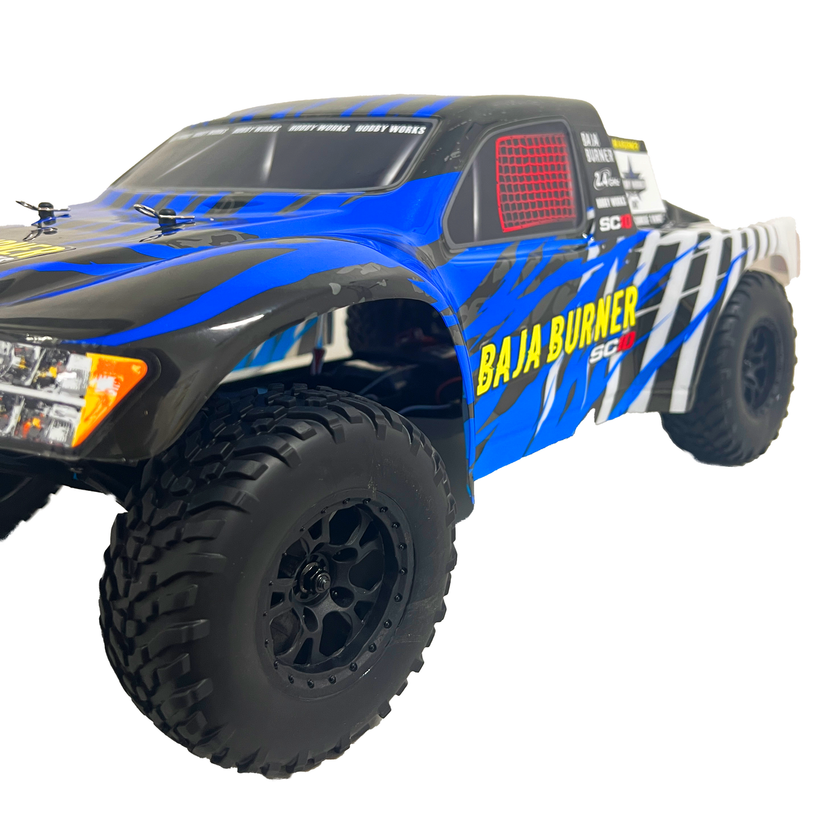 HOBBY WORKS RC HWC-00020-3-BU Baja Burner V3.1 2wd SC Truck Blue 1/10th RTR