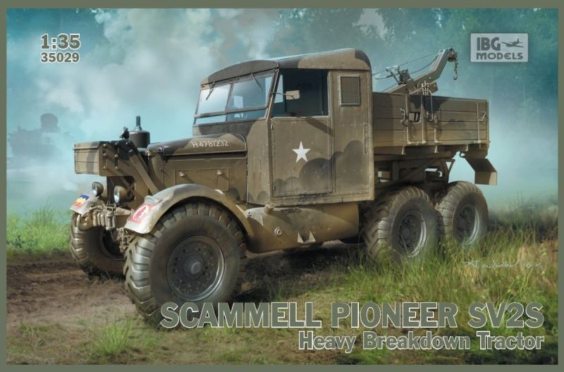 IBG 1/35 Scammell Pioneer SV2S Heavy Breakdown Tractor Plastic Model Kit [35029]