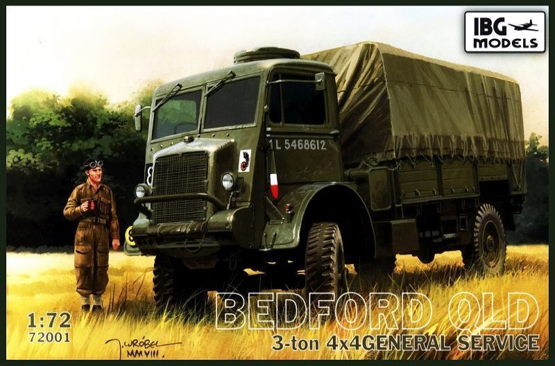 IBG 1/72 Bedford QLD 3 ton 4x4 General service Plastic Model Kit [72001]