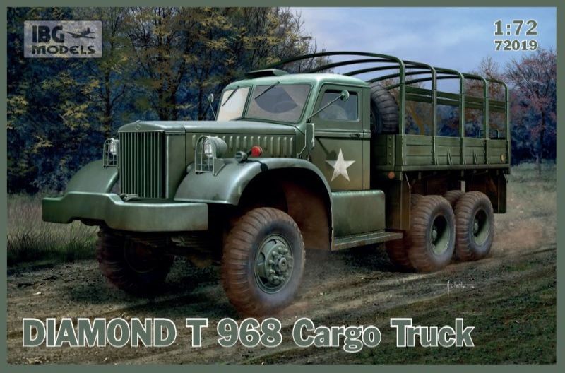 IBG 1/72 DIAMOND T 968 Cargo Truck Plastic Model Kit [72019]