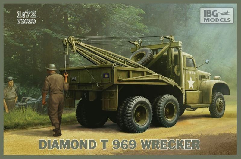 IBG 1/72 DIAMOND T 969 Wrecker Plastic Model Kit [72020]