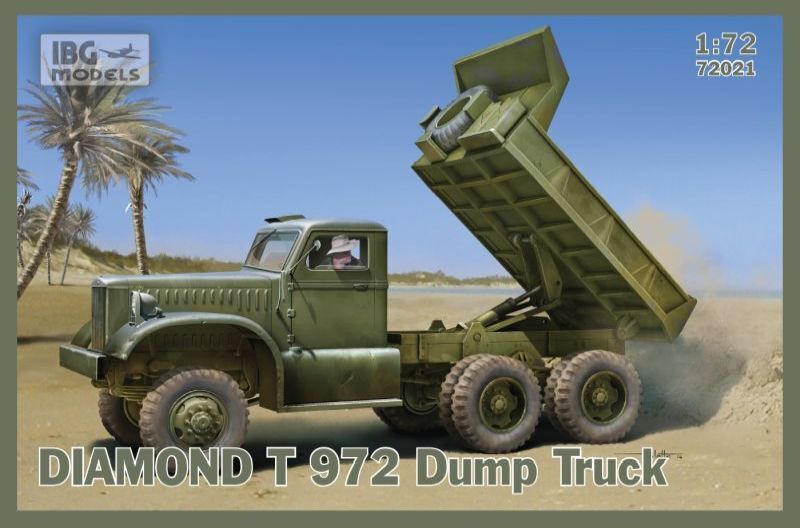 IBG 1/72 DIAMOND T 972 Dump Truck Plastic Model Kit [72021]