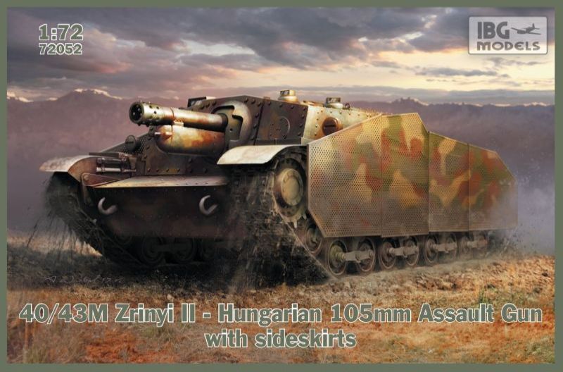 IBG 1/72 43M Zrinyi II Hungarian Assault Gun with sideskirts Plastic Model Kit [72052]