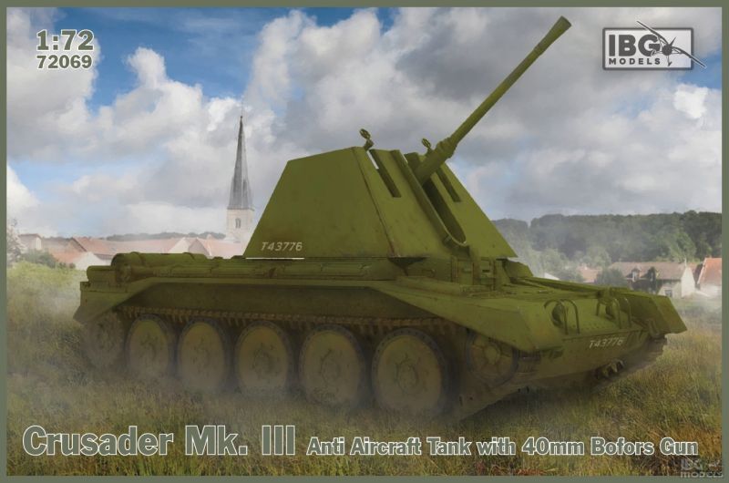 IBG 1/72 Crusader Mk.III Anti-Air with 40mm Bofors Plastic Model Kit [72069]