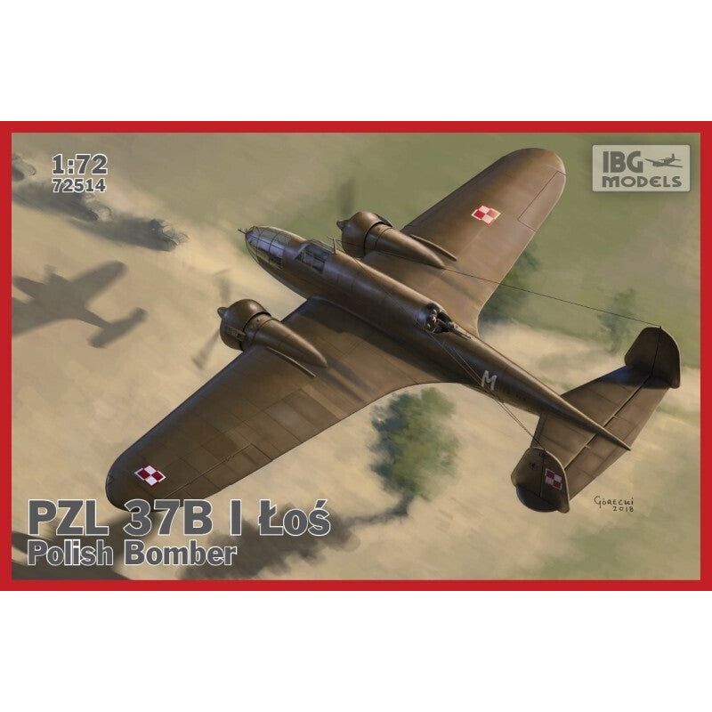 IBG 1/72 PZL.37 B I Los - Polish Medium Bomber Plastic Model Kit [72514]