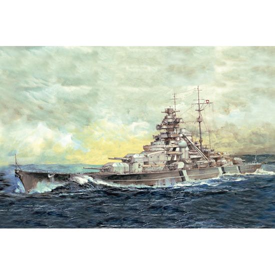 I Love Kit 1/700 Top Grade German Bismarck Battleship Plastic Model Kit [65701]