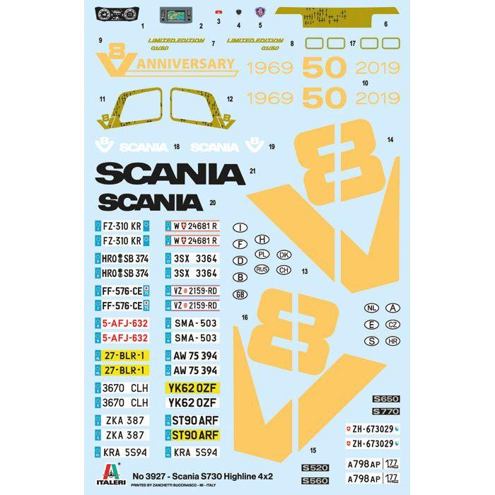 ITALERI 1/24 Scania S730 Highline 4x2