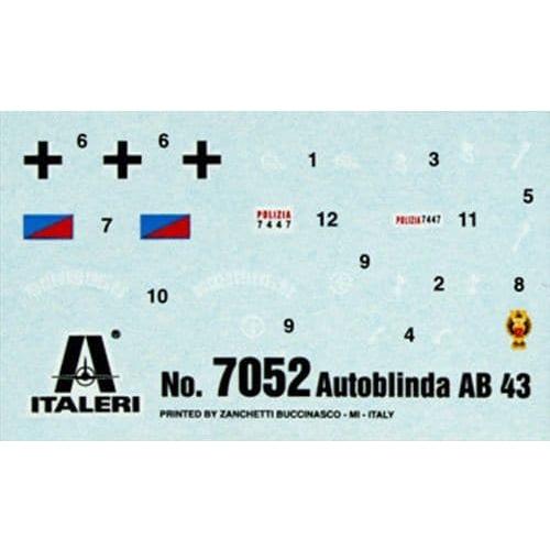 ITALERI 1/72 Autoblinda AB 43