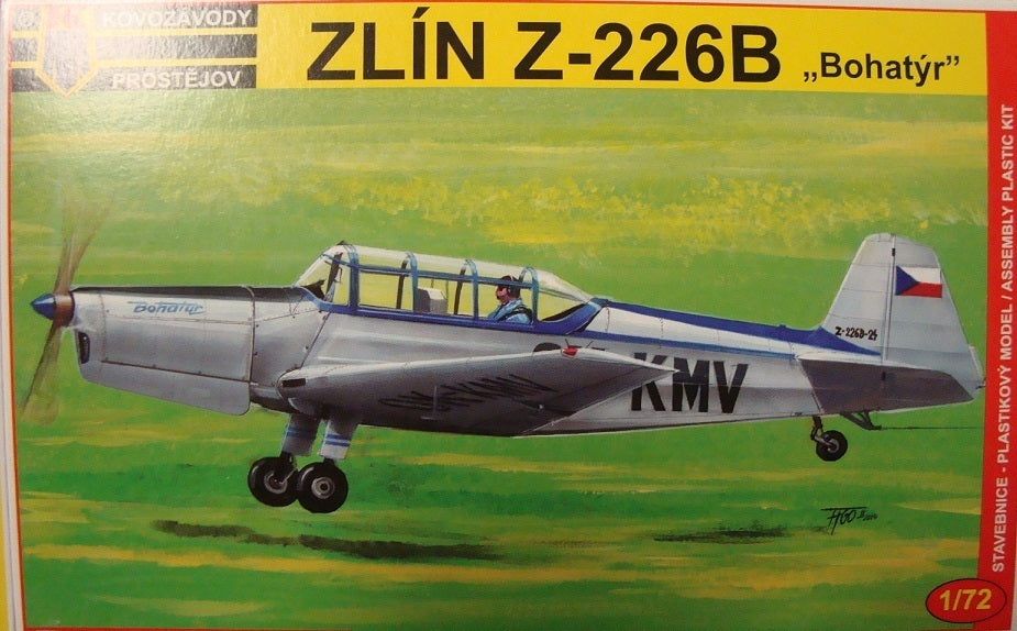 Kovozavody 1/72 Zlin Z-226B Bohatyr Plastic Model Kit