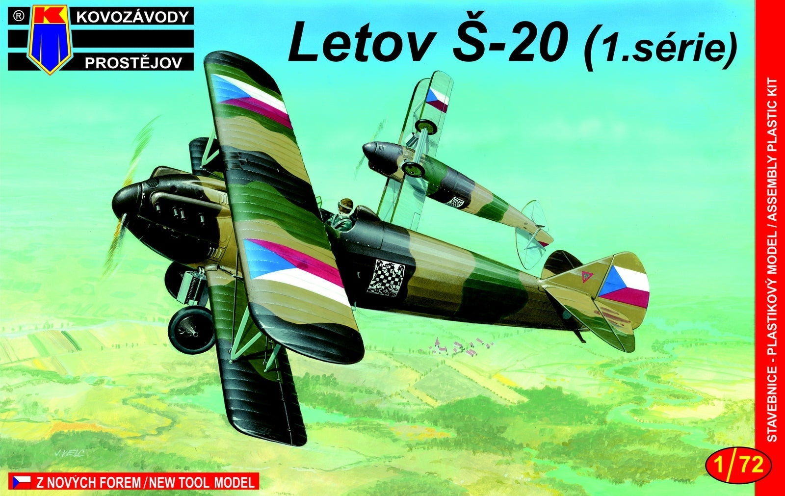 Kovozavody 1/72 Letov S-20 Early Plastic Model Kit