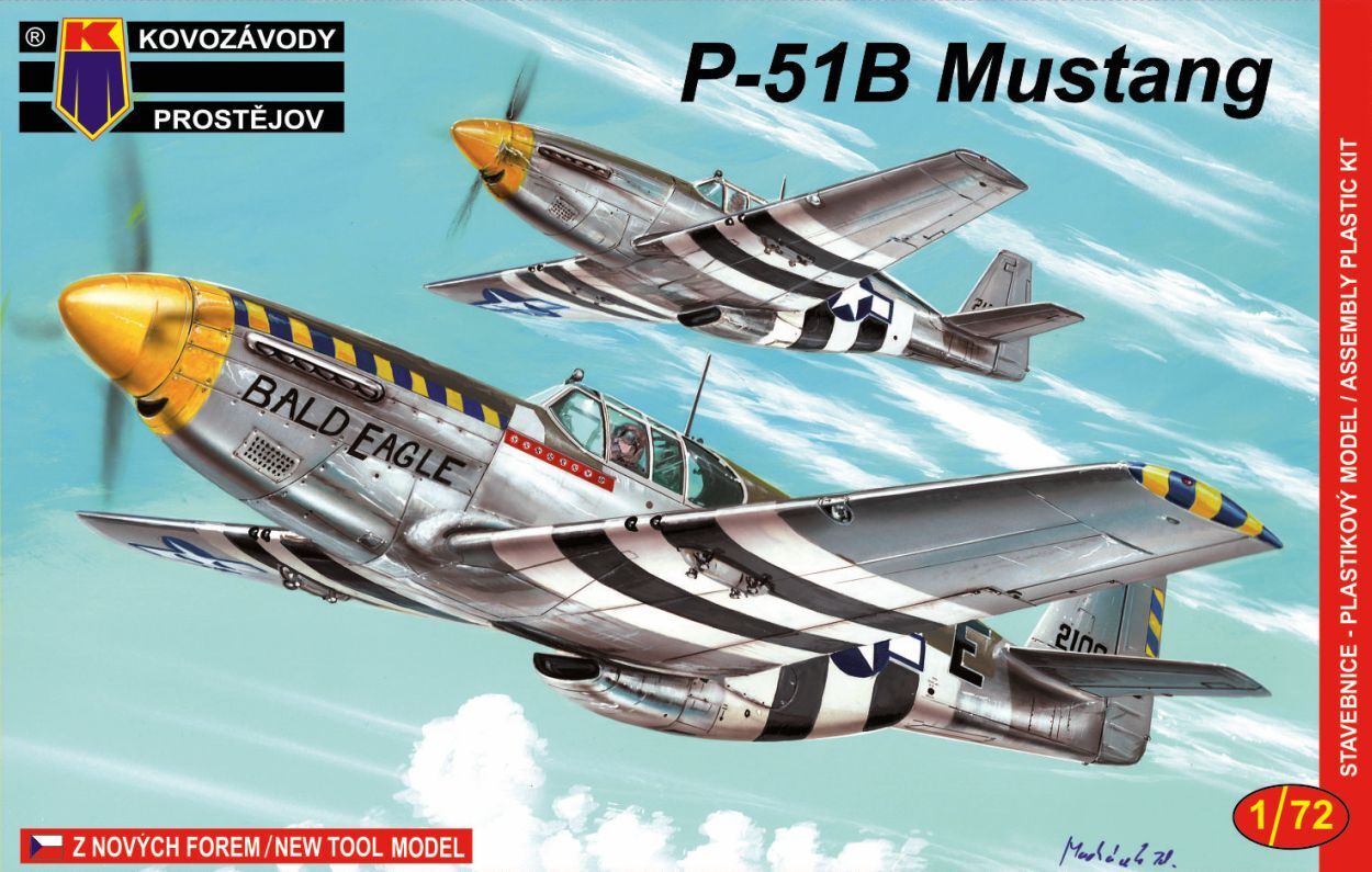 Kovozavody 1/72 P-51B Mustang  Plastic Model Kit