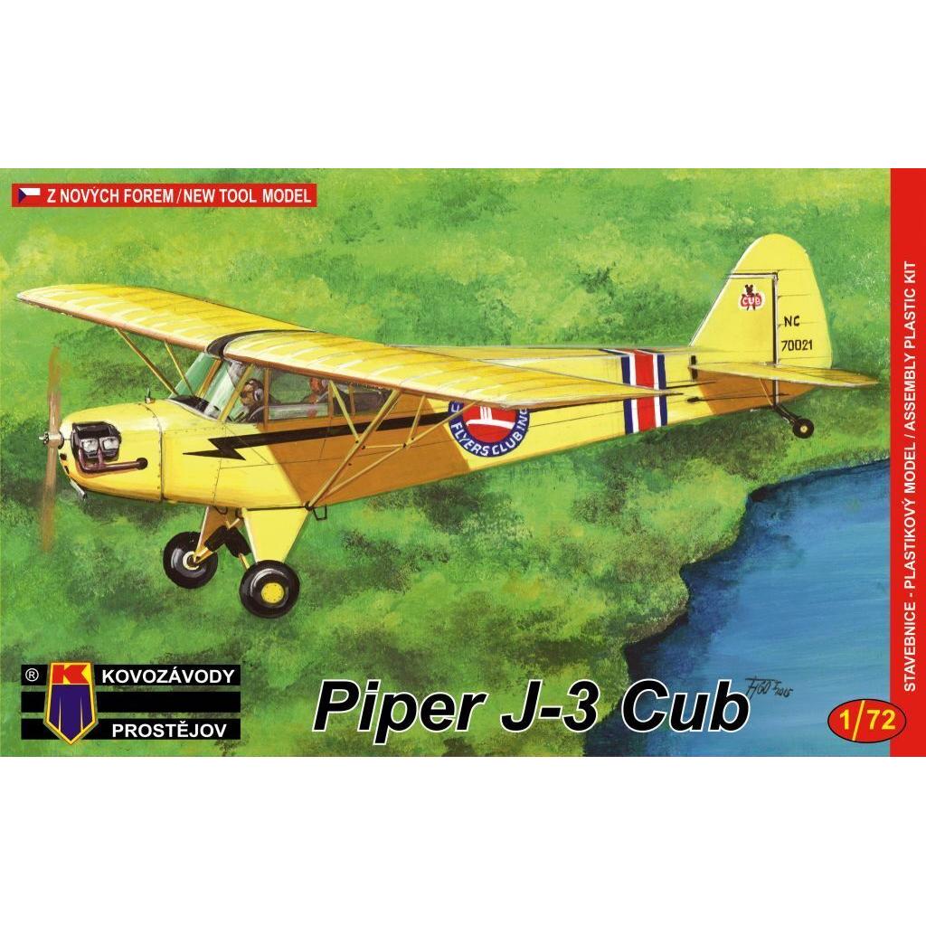 Kovozavody 1/72 Piper J-3 Cub Plastic Model Kit