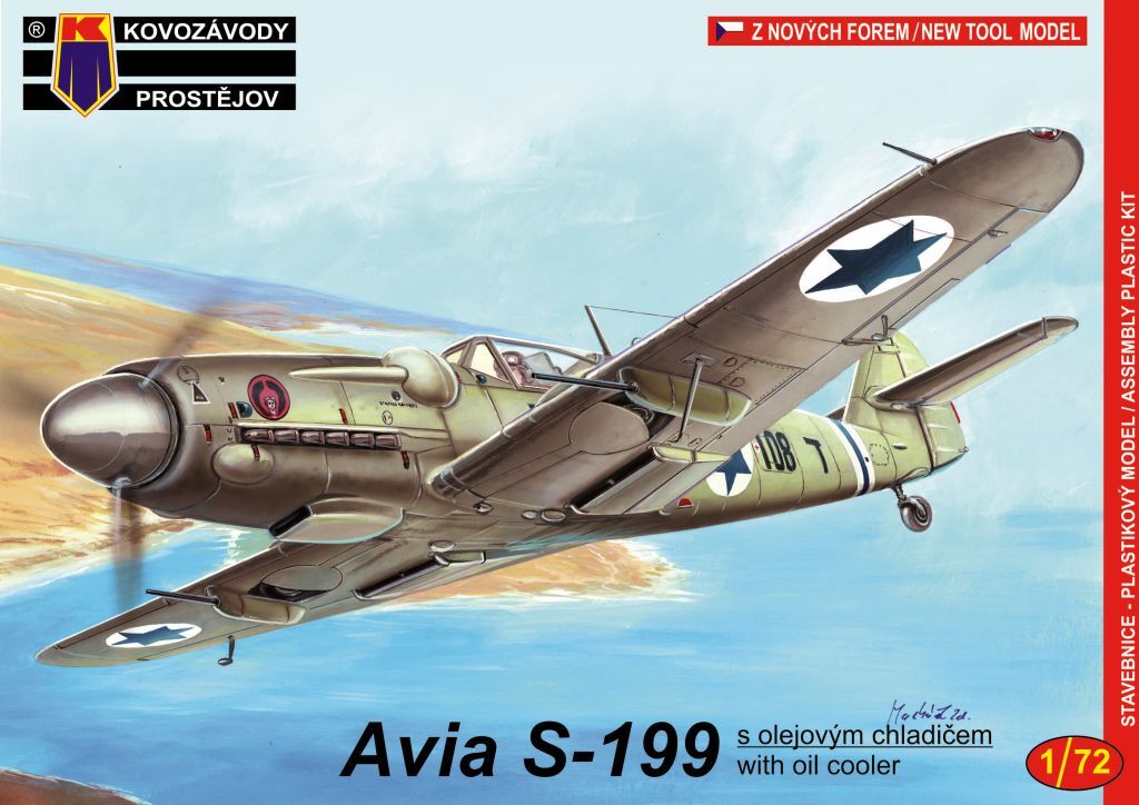 Kovozavody 1/72 Avia S-199 with oil cooler Plastic Model Kit