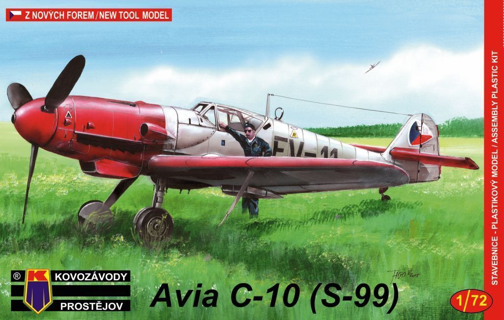 Kovozavody 1/72 Avia C-10/S-99 cz.b. Bf 109G-10 Plastic Model Kit