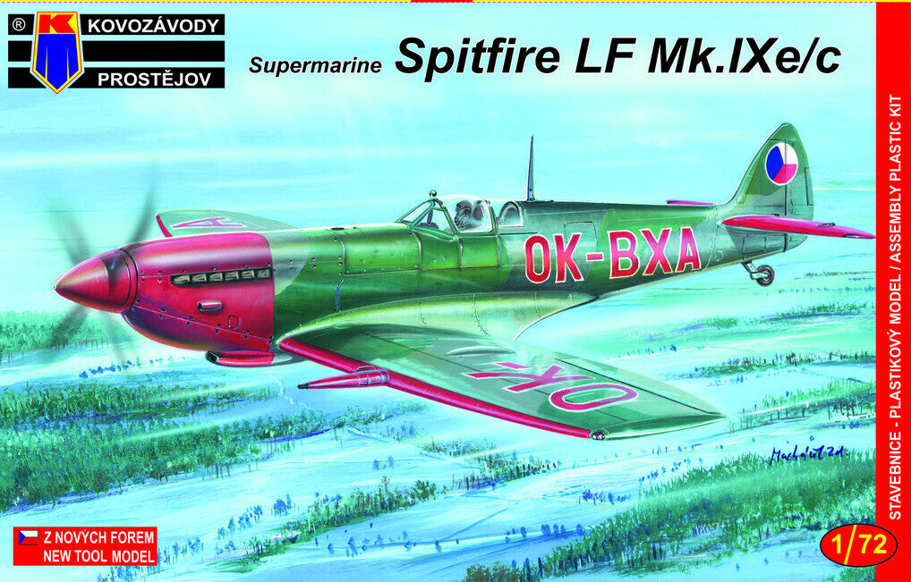 Kovozavody 1/72 Supermarine Spitfire Mk.IXE/C Plastic Model Kit