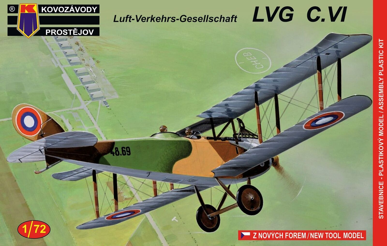 Kovozavody 1/72 LVG C.VI Cz,USSR Plastic Model Kit