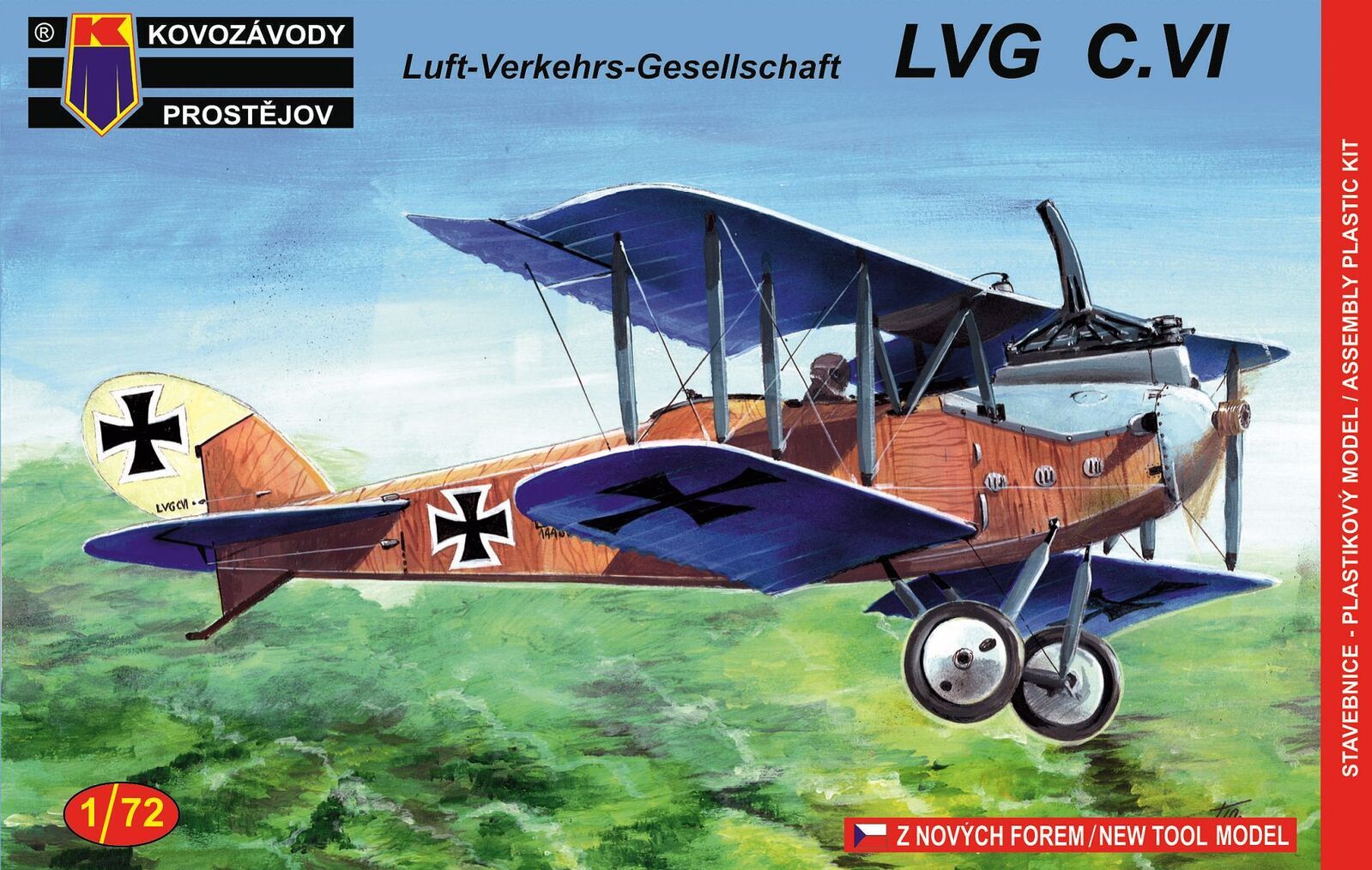 Kovozavody 1/72 LVG C.VI Germany  Plastic Model Kit