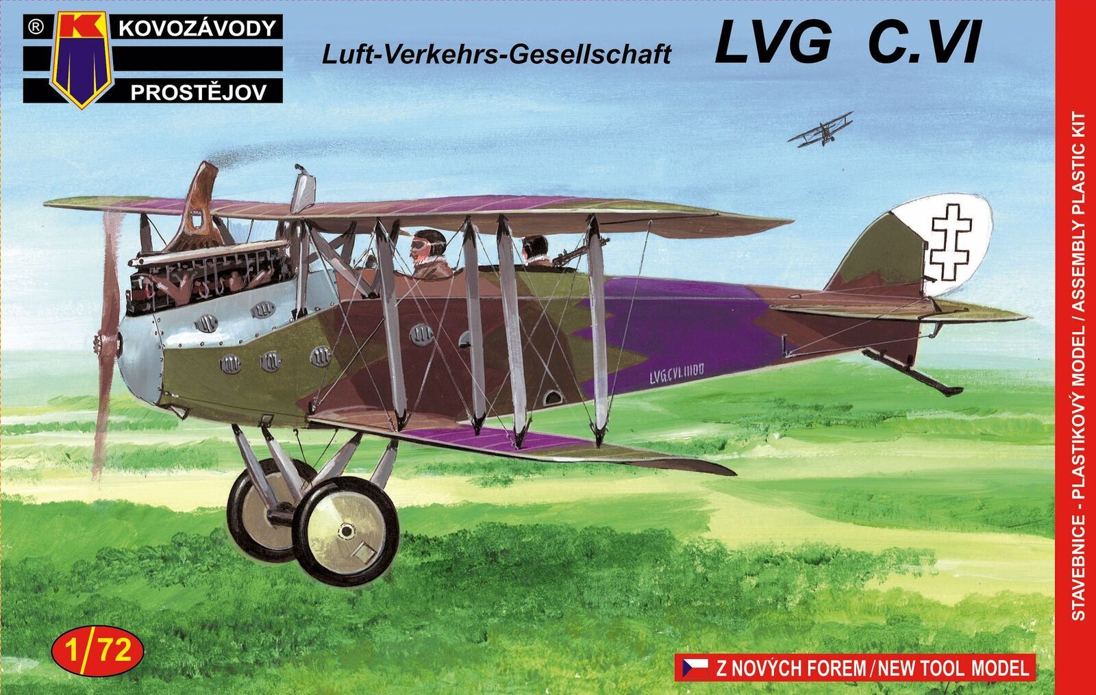 Kovozavody 1/72 LVG C.VI Lithuanian Plastic Model Kit